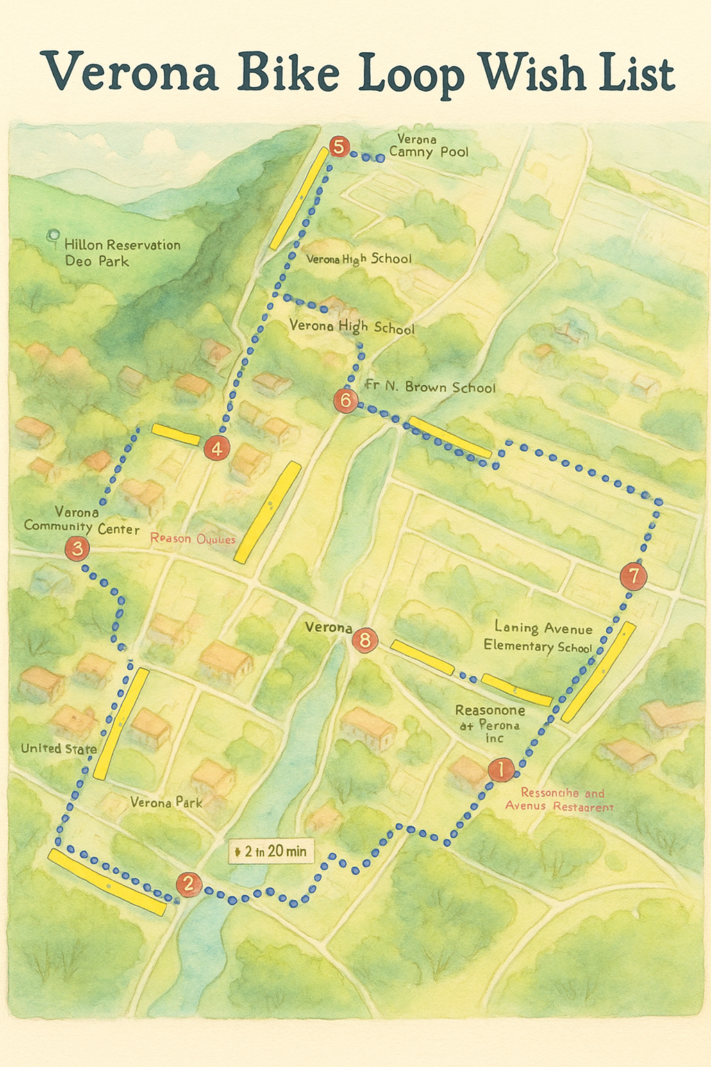 Verona Bike Loop infrastructure wishlist
